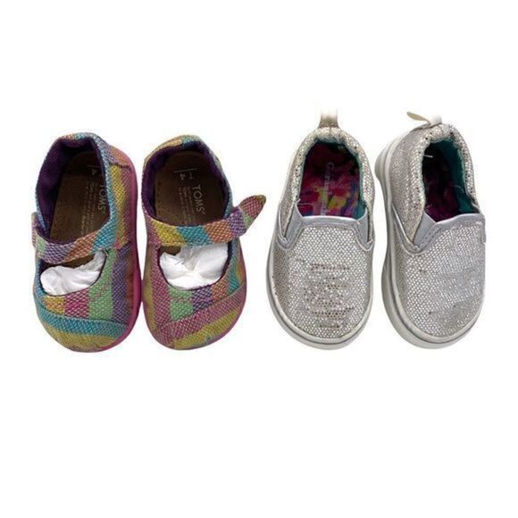 Toms size T4 and Garanimals size 3 . Bundle baby girl. - Picture 1 of 8